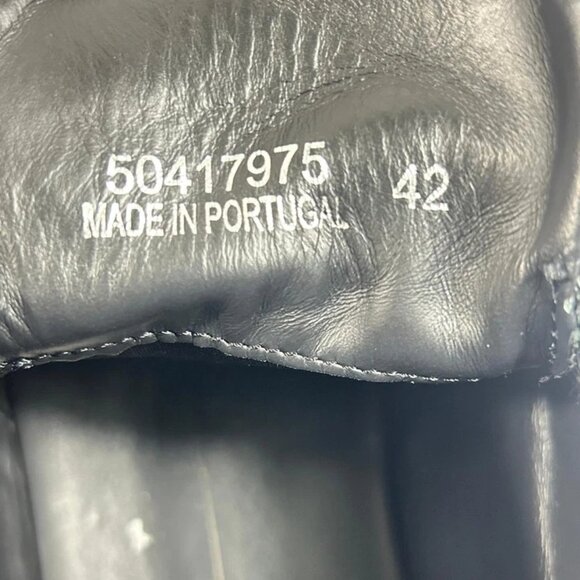 Hugo Boss Men's Black Leather Chukka Boots Ankle Style Size 9/42 - Picture 7 of 7